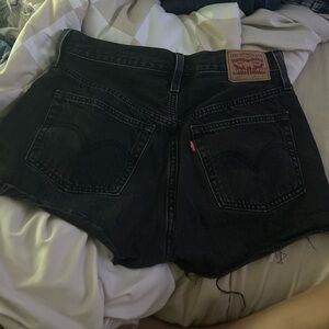 Levi's Black Jean Shorts